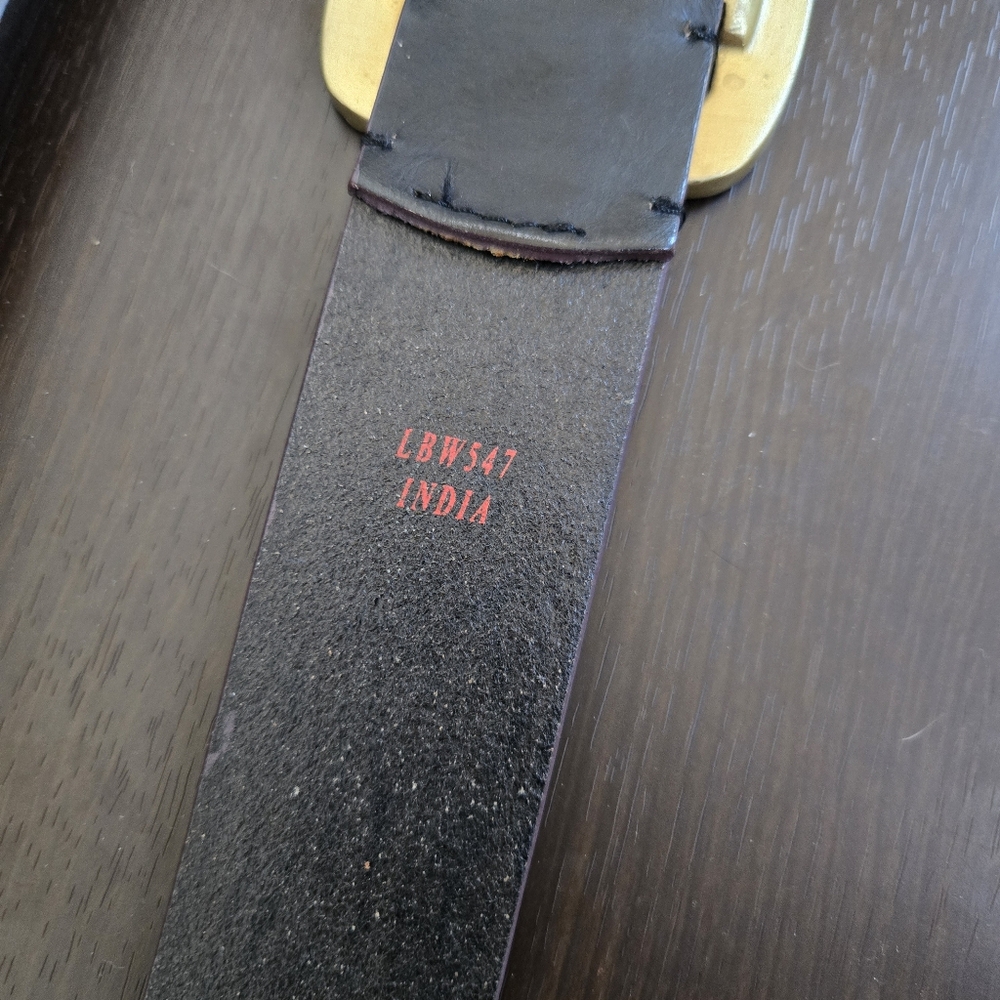 Lucky Brand Embroidered Floral Leather Belt 35 - Picture 6 of 6